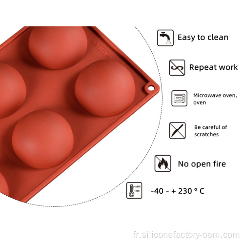 Silicone à la bombe au chocolat